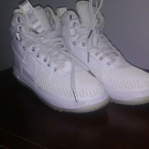 Nike duckboot lunar force air force high top whit